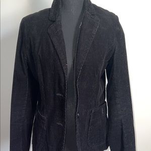 Black velvet blazer , size 10